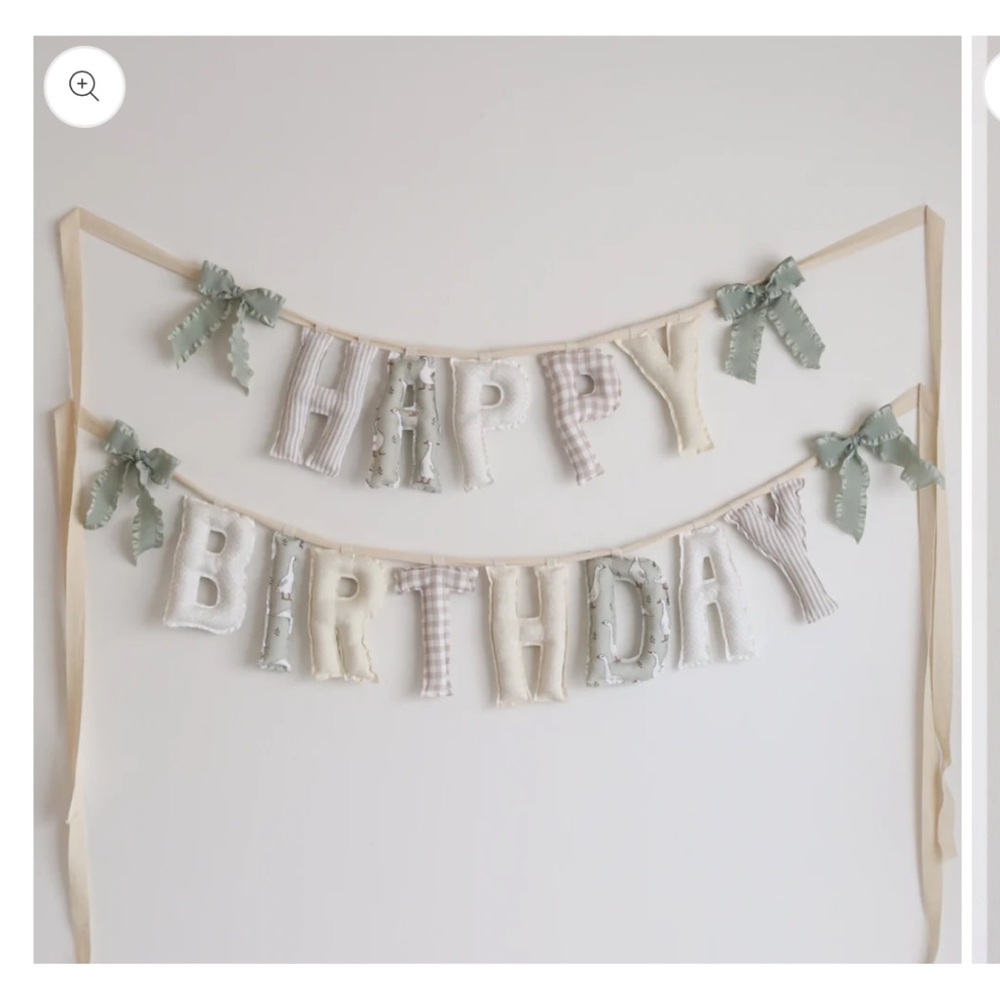 Happy Birthday Fabric Banner